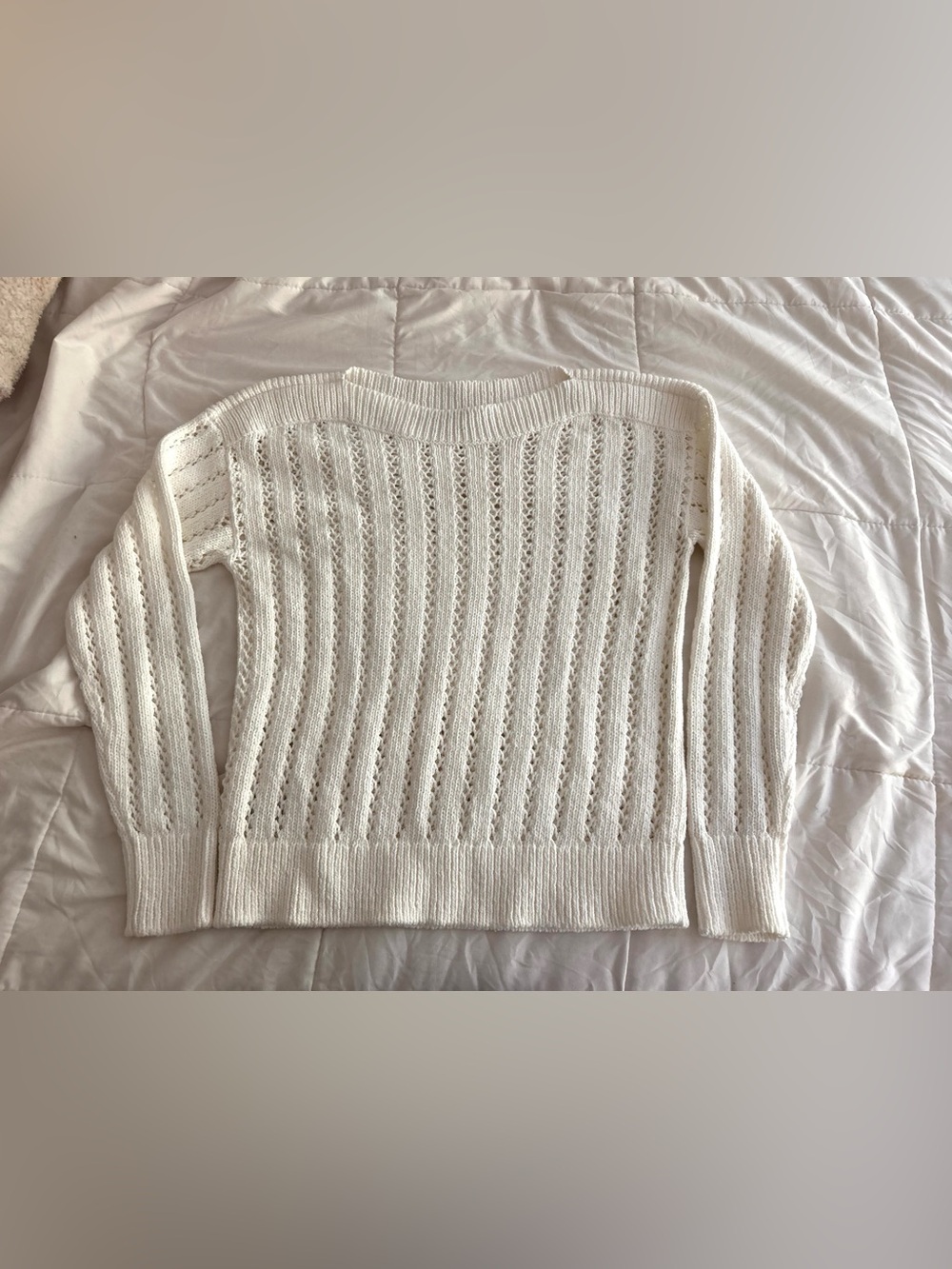 NWOT LOFT White Sweater, Size XS